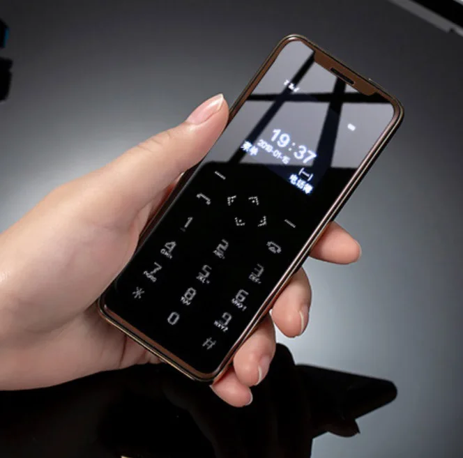 
New Mini dual sim dual standby multi-language luxury card phone x8 