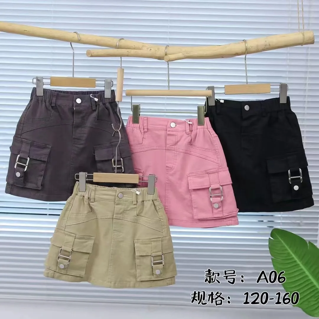 Wholesale Price Kids Clothing Cotton kids skirts High Quality Above Knee Girls Skirts