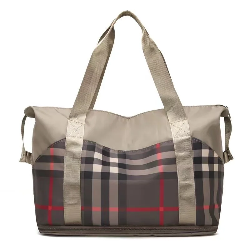 Large capacity travel bag dry and wet separation lightweight delivery bag Europe and America simple handbag business duffel bag