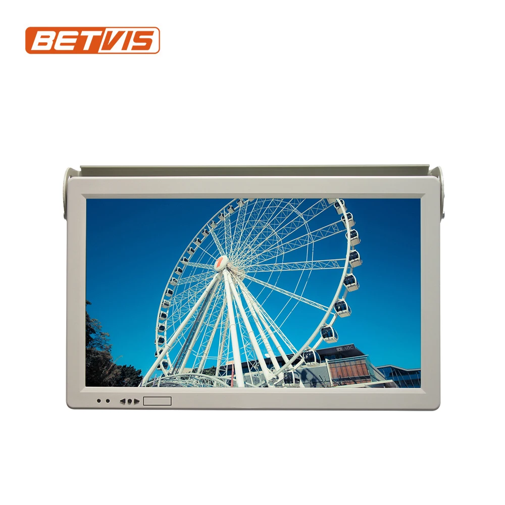 Reliable Shake-proof 19 Inch LCD Bus Monitor Network Advertising Display with Totally Free CMS Software