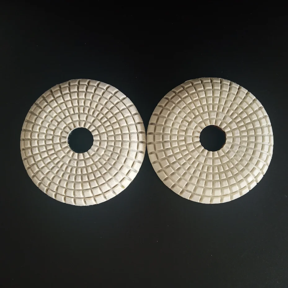 Factory direct sell 4inch 100 mm diamond convex polishing pads for marble