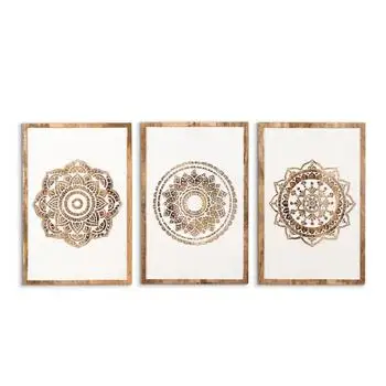 Wall Painting For Home Decor 202405 Boho Wall Art Decor Wooden Mandala Interior Home Decor In Wholesale Prices