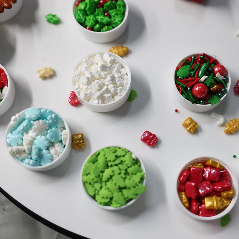 Christmas sprinkles candy wholesale various styles Edible sprinkles for cake decoration