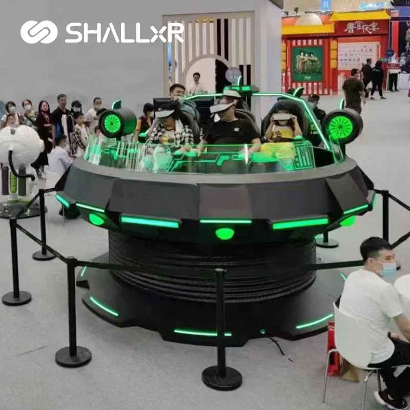 ShallxR Outdoor New Exciting 360 Rotation Motion Virtual Racing Drive Simulated Car VR Game 9D 10D VR Cinema