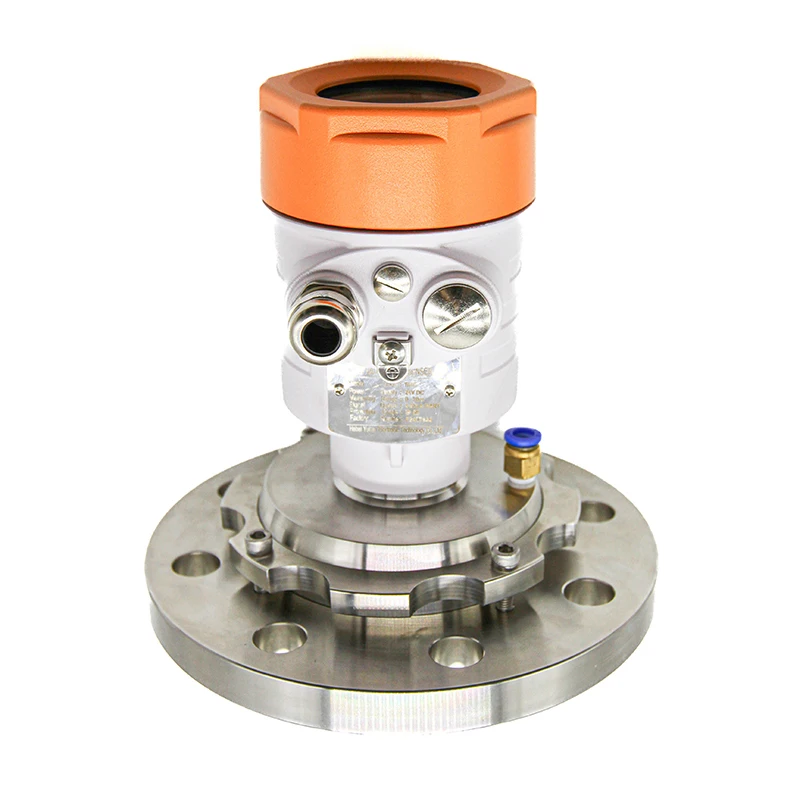 80GHz Universal blowing material level measuring radar transmitter radar solid sensor meter