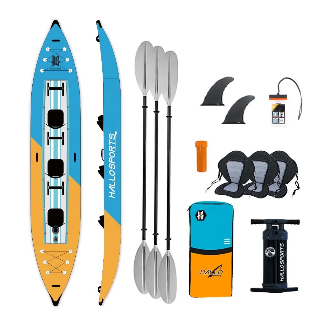 Hallosports K017 folding patrol inflatable boat kayak