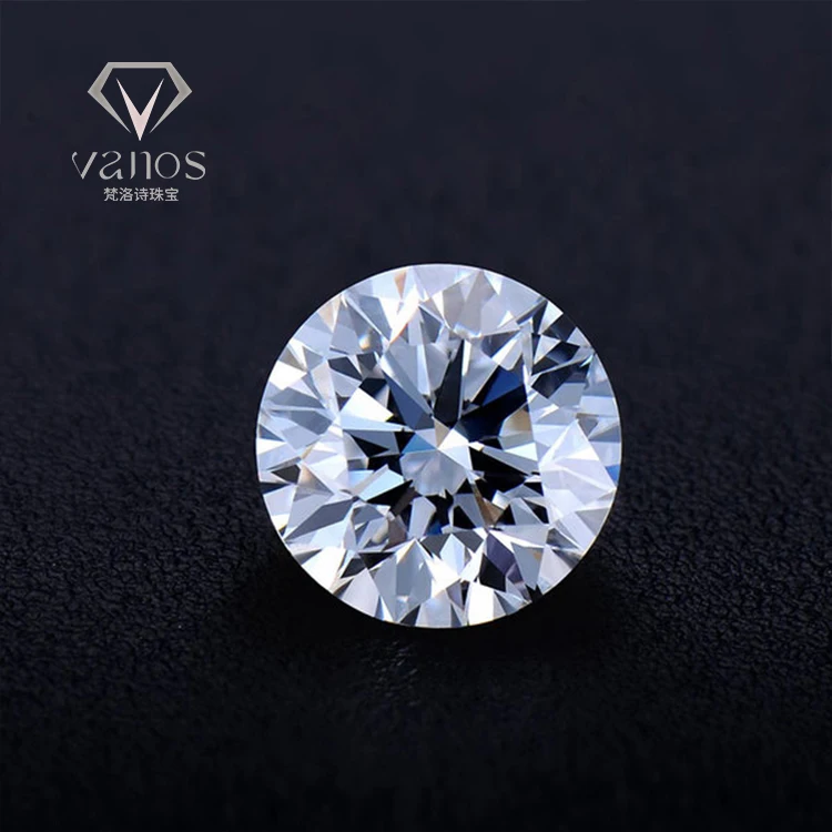 China Wholesale 0.5 Carat D color SI1 Clarity Loose Synthetic Diamond HPHT Lab Grown Man Made Diamond Price