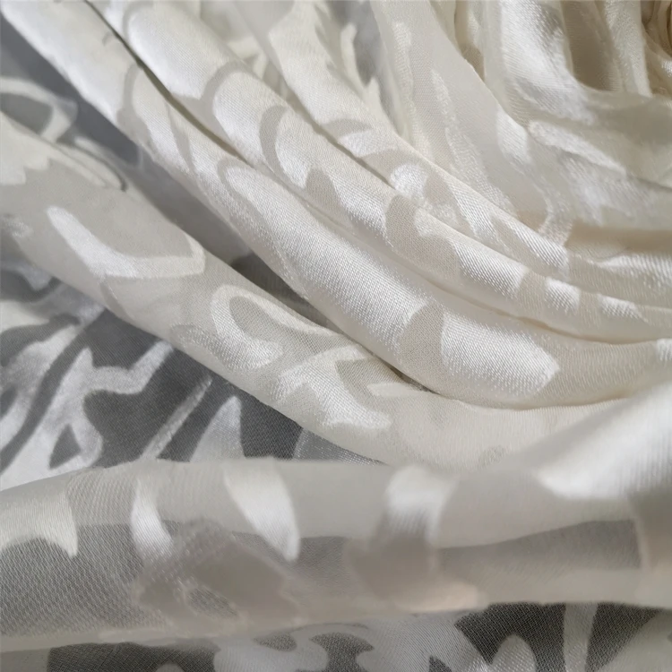 
Bridal Fabric Silk Rayon Burnout 19mm Burnout Fabric for Wedding Dress Women Clothing 