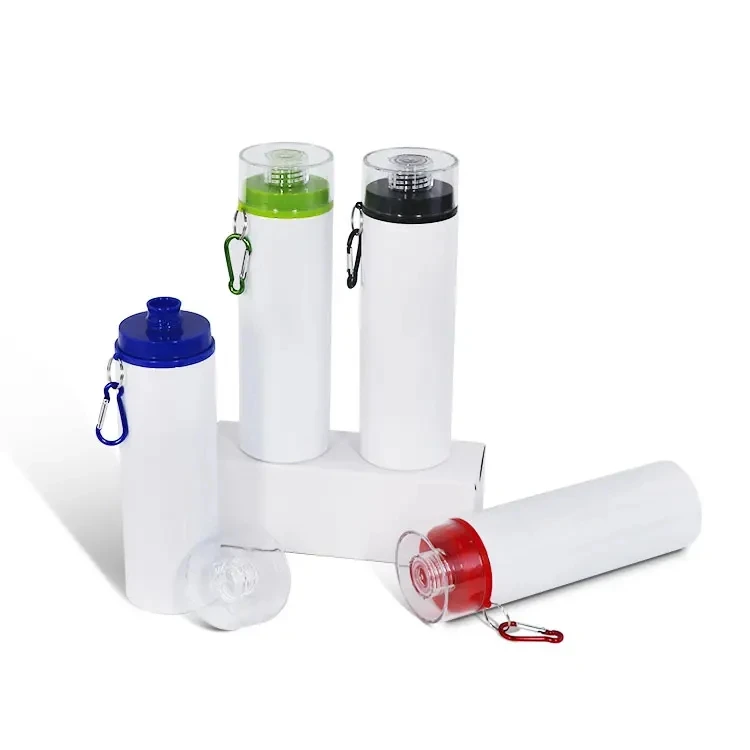 750ml Aluminum Water Bottle Travel Accessories Sport with Colorful Lid