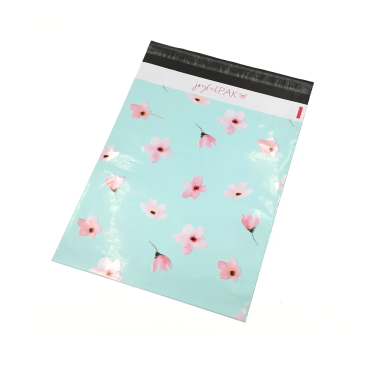 Brand luxury glossy poly mailer custom own logo shipping bag envelopes