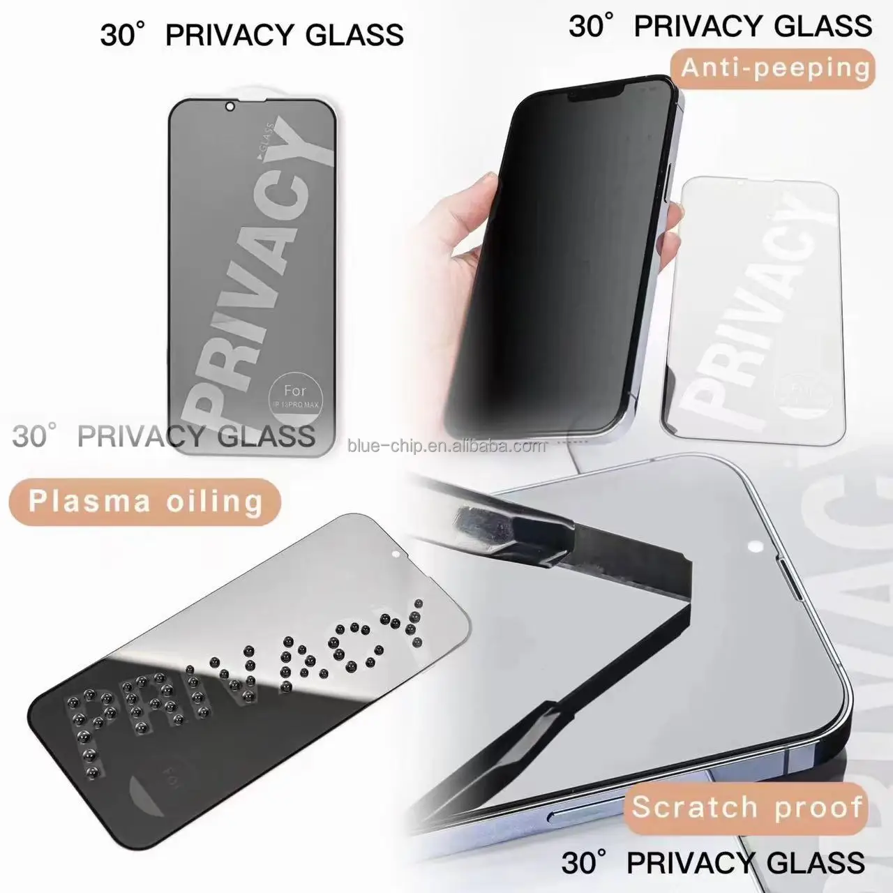 For Iphone 13 14 Privacy Anti-spy Anti-peeping Tempered Glass Privacy Screen Protector for iPhone 12 13 11 Pro Max