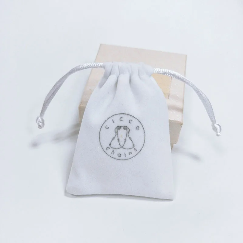 Hot Selling Exquisite Drawstring Pouch Bags Velvet Small Jewelry Packaging Bag Custom Logo
