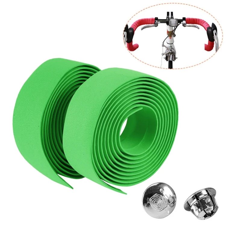 Cheaper price 1 Pair Cycling Road Bike Sports Bicycle Cork Handlebar Tape Wrap+2 plugs Household Sundries