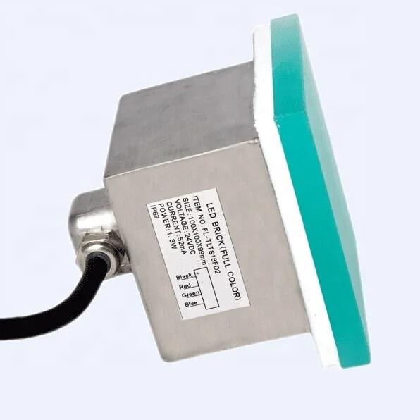 
Outdoor IP67 IK10 10x10 cm 12V 24V recessed floor led paver light 