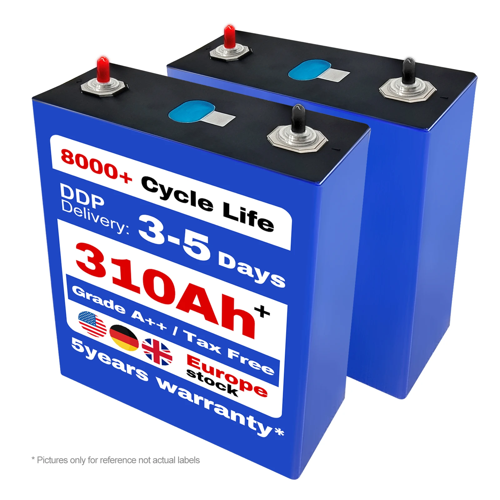 USA stock Grade A+++ 280Ah lithium battery 3.2v lifepo4 battery cell 16S For 48V energy solar storage system Lifepo4 cell