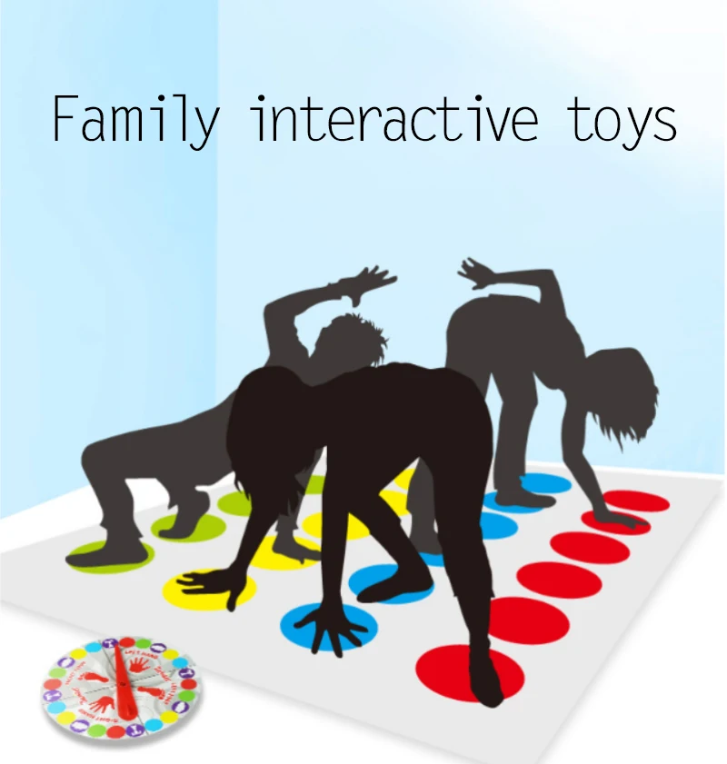 Outdoor Indoor Activity Colorful Twisting Game Gifts Twister Game Board Parent-Child Educational Playing Toy 27CM Packing Box