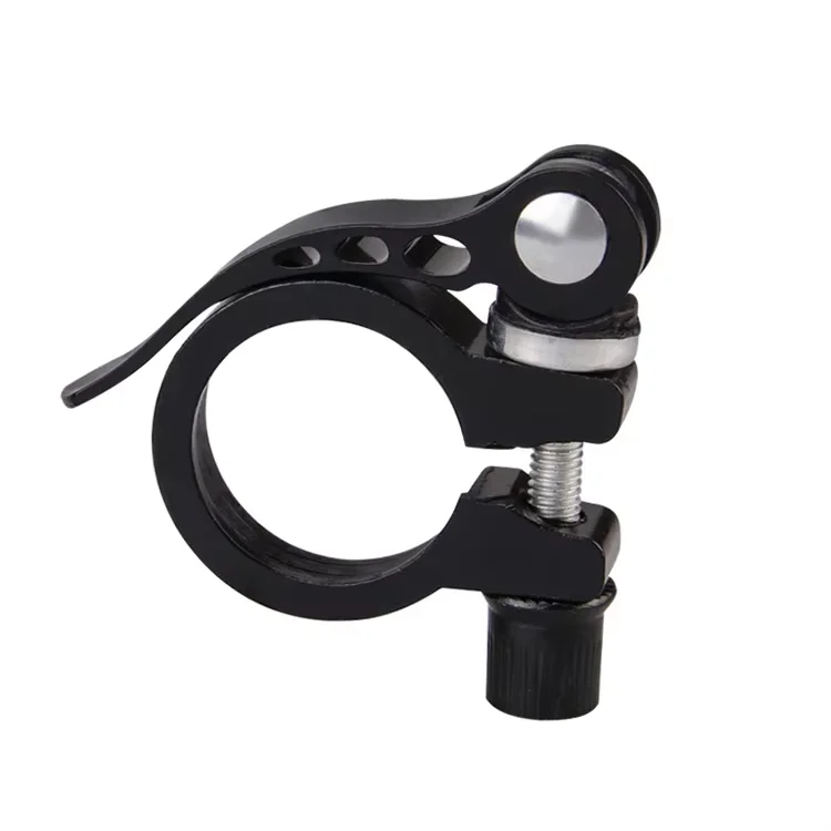 28.6mm Bike Seat Pipe Clamp Quick Removal Fixed Clip Dead Flying Bicycle Seat Bar Locking Road Vehicle Bicycle Parts