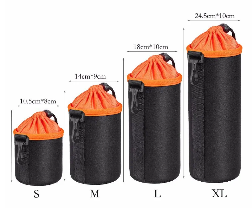Hot Sale High Quality Shockproof Neoprene Thickened Plus Velvet Neoprene Camera Lens Bag