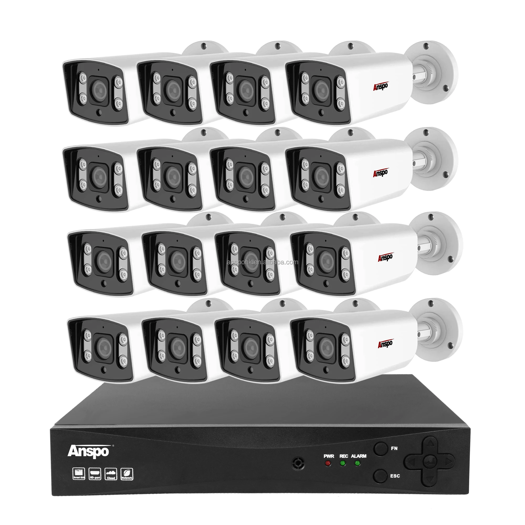 Новый комплект AHD 2 МП 16 каналов 1080P AHD CCTV камера безопасности с DVR Водонепроницаемая наружная цилиндрическая камера