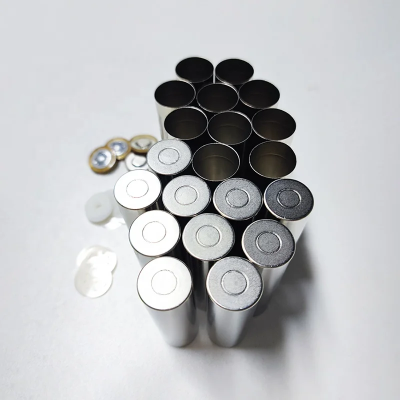 18650 26650 21700 32650 Cylindrical Stainless Steel Battery Case with Anti-Explosive Cap and Insulation O-ring
