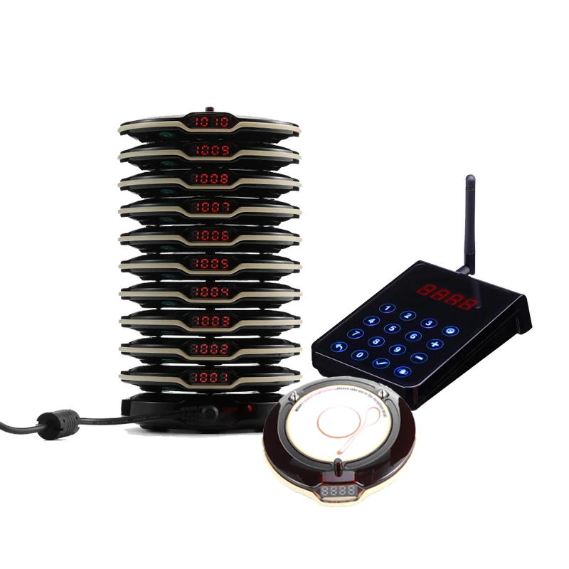 Беспроводной Подставка для ресторана, вибрирующий гостевой сервер, цифровой кухонный пейджер для очереди, система вызова пейджера