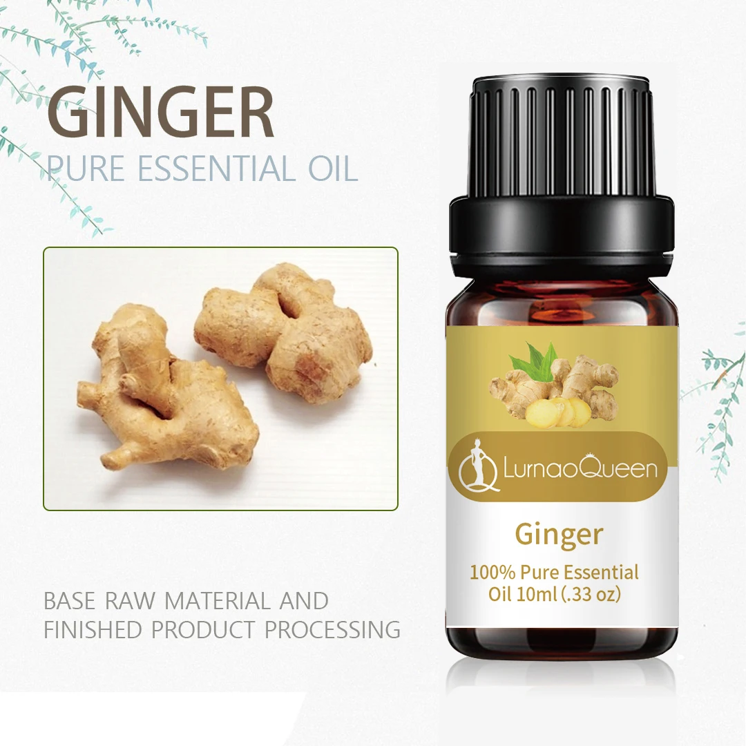 OEM/ODM Guangzhou Factory Relieve Fatigue Soothing 10ml Oil soluble Ginger Water Based Essential Oil Gift