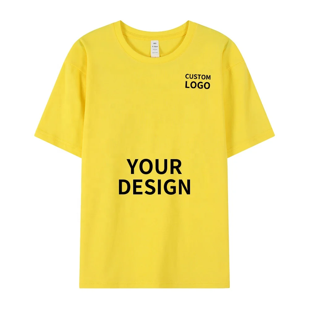 2025 Wholesale Custom T-Shirt High Quality 100% Cotton Heavyweight Plain Short Casual Short Colorful Options Available
