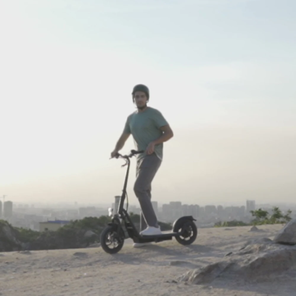 
F2 12inch 350w 500w 80kmh portable high soles adult kick electric scooters for long distance wholesale 