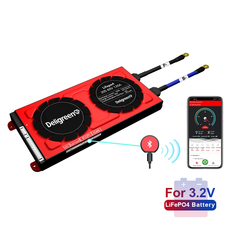 Система управления литиевым аккумулятором для электроскутера Smart Bms Dali Lifepo4 20S 60V 100A 250A
