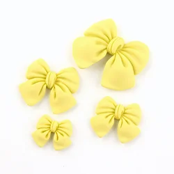 New Matt Bowknot Shape Flatback Resin Cabochons for Hair Ornament Accessories