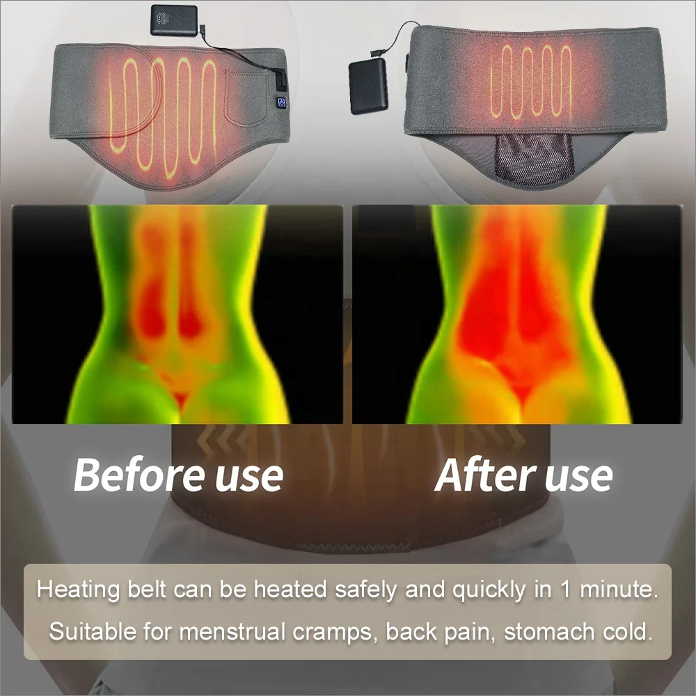 Дисменорея ремень менструальные грелку теплый дворец пояс быстрый нагрев Pad Тепловая терапия площадку для менструальные судороги