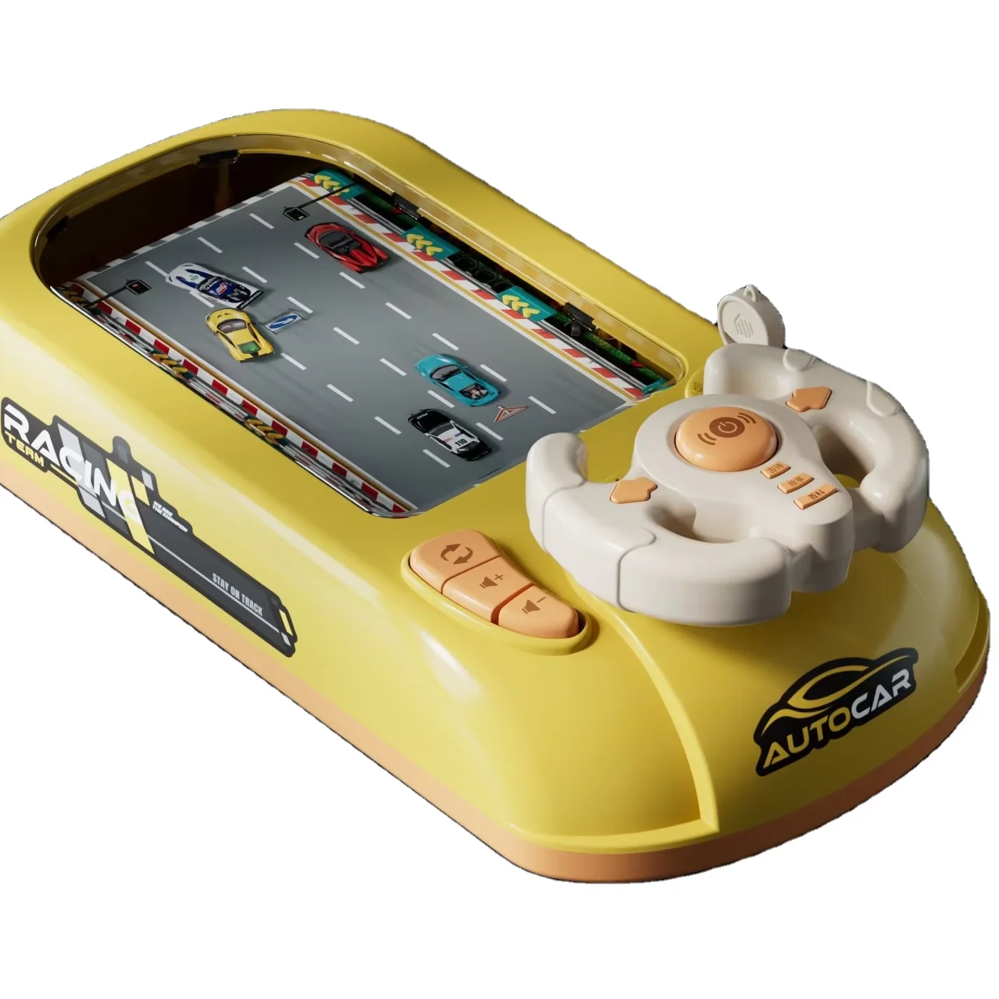 LONGXI children toys electric educational kits racing car game steering wheel kids interactive games