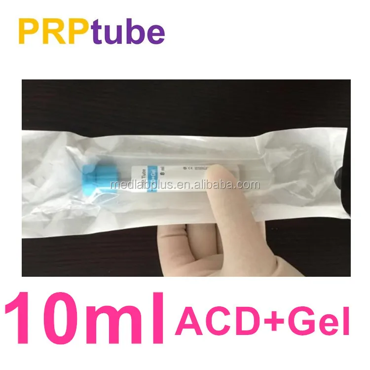 2023 PRP laboratory PRP centrifuge 10ml tube with ACD and Gel centrifuge prp tube