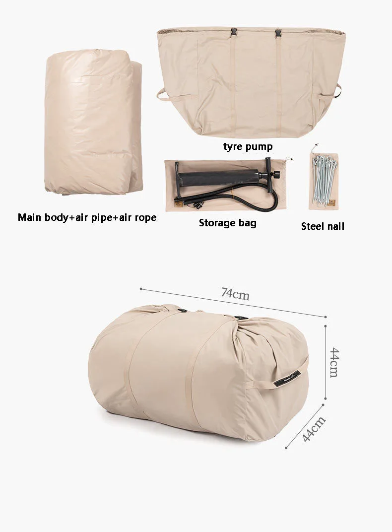 High Quality Luxury Big Soundproof Transparent Camping Clear Inflatable Air Tent