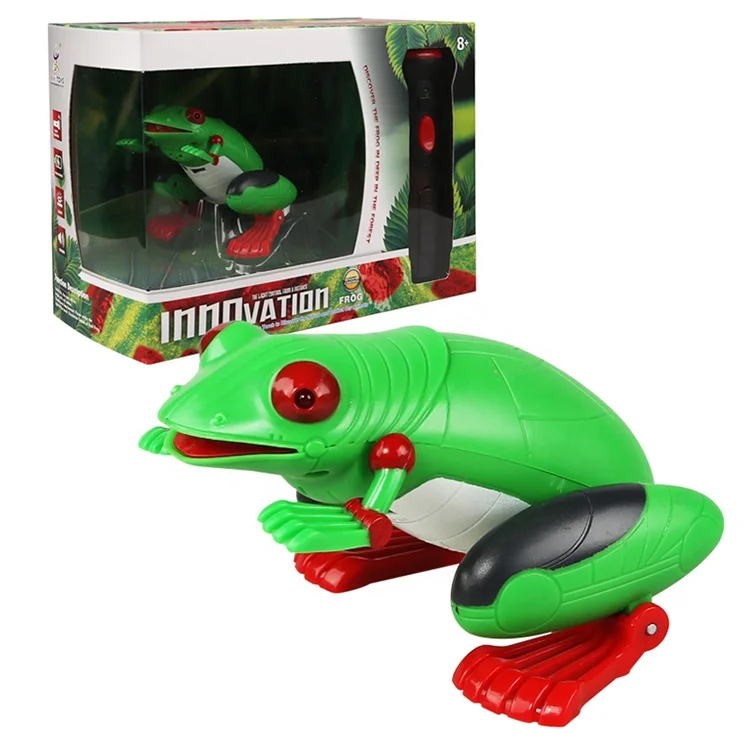Educational Kids Toys Gift Preschool Learning Character Training Realistic Reptile Model Remote Control Animal RC Toy Frog