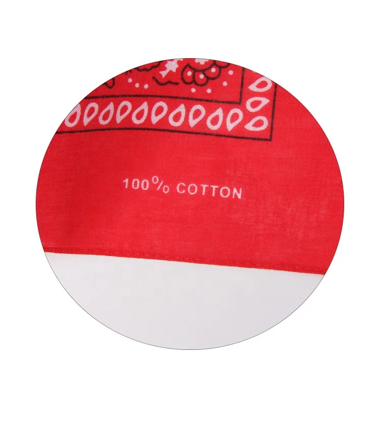 Factory Bandana Custom Design Sports100% Cotton Screen Printed Bandana