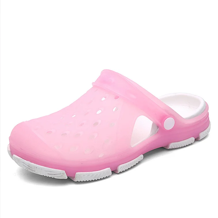 2022 Wholesale Children Casual Soft Bottom Pure Color Baby Eva Slides Slippers Clogs For Kids Garden Shoes