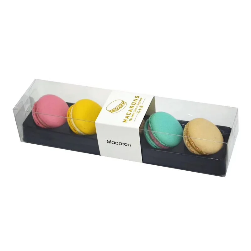 Wholesale Exquisite Macaron Box Packaging Of Macaroons Individual Shaped With Window