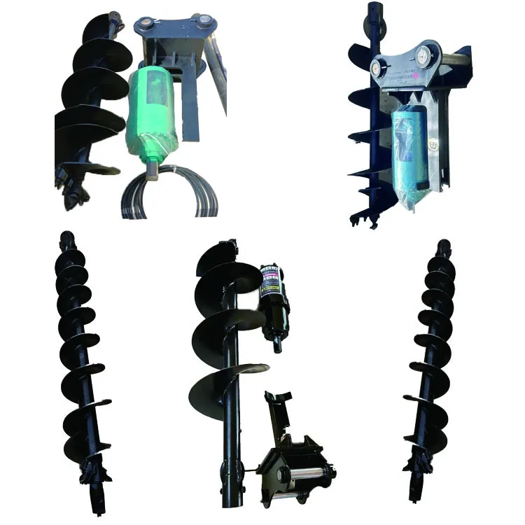 Gasoline ground solid 52cc 63cc gas post hole zhongju digger earth rod auger drill bit for sale