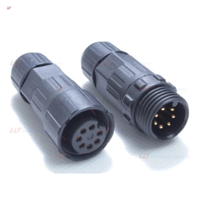 Led Sensor Light Connector M16 Llt 7 Pin Connectors Multi Core Cable IP68 Connector