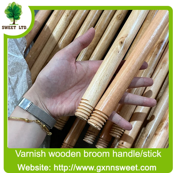 plastic cover PVC coated wooden stick for broom brush mop cleaning products household items