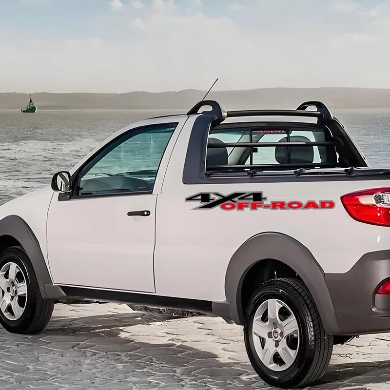 2pcs 4X4 Road Car Stickers For Ford F150 Chevrolet Silverado GMC Sierra Dodge Ram Isuzu Dmax Pickup Decor Decal Graphics