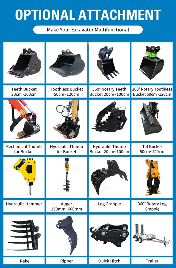 Crawler Excavator Easy Operation Crawler 2 Ton Mini Excavator With Double Cylinder Towable