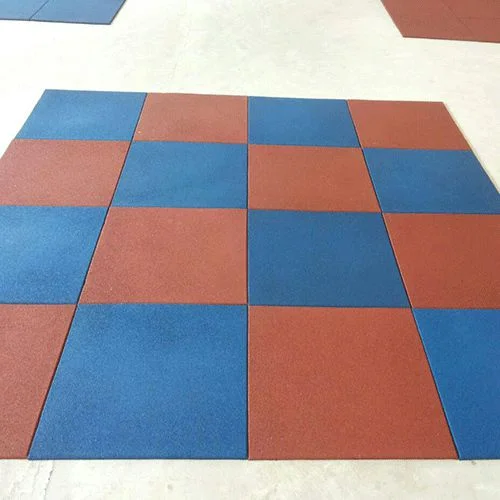 Outdoor Indoor Playground Rubber Tile / Fitness Rubber Mat / Gym Rubber Floor