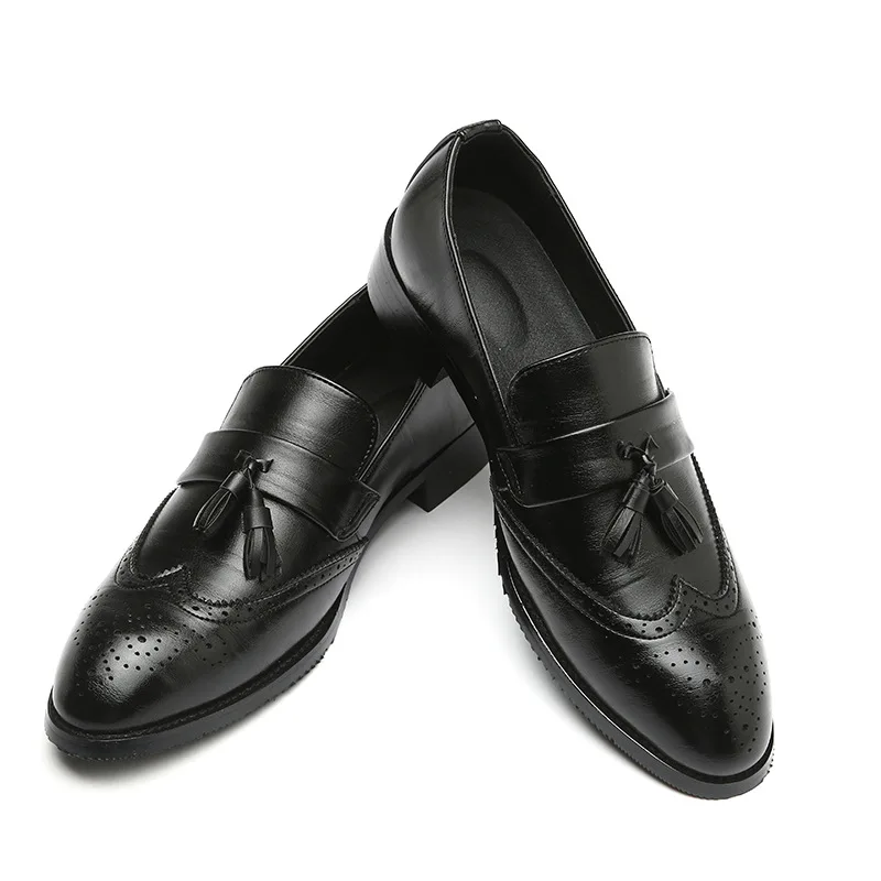 Exquisite Craftmanship Men Dress Shoes & Oxford Men Business Shoes Italian Men Shoes Leather
