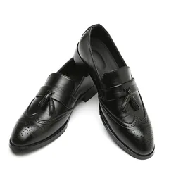 Exquisite Craftmanship Men Dress Shoes & Oxford Men Business Shoes Italian Men Shoes Leather