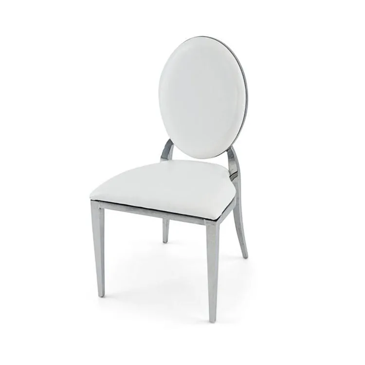 Professional Hotel Decoration Use Gold Stackable Round Back Stainless Steel Chairs For Sale