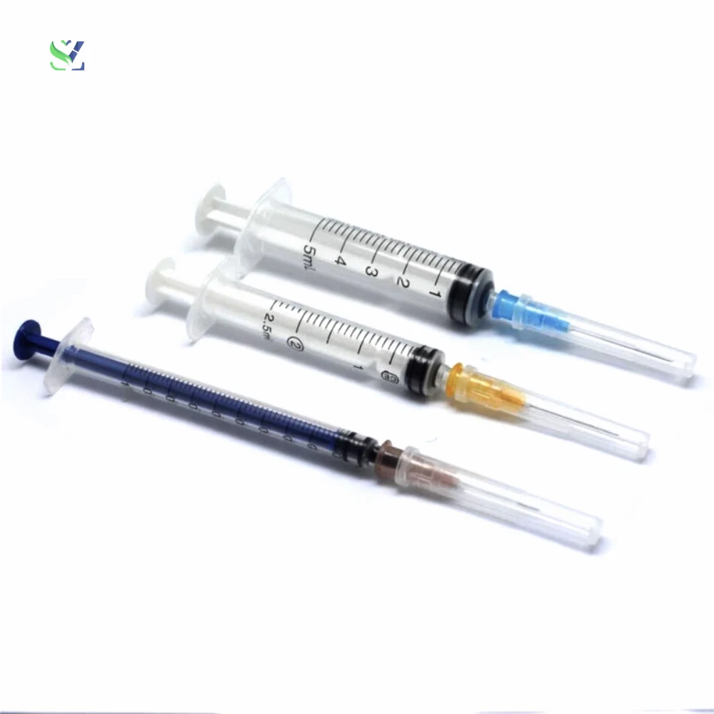 SZ Wholesale disposable medical sterile dispensing syringe with needle 5/10/20ml syringe needle