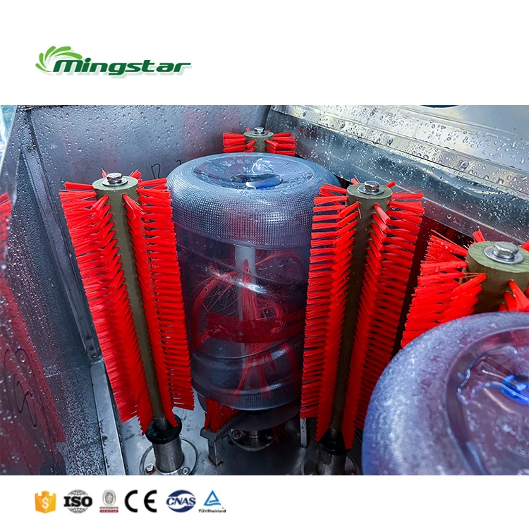 High pressure 19-20L Semi Automatic 5 gallon Water bottle washing machine bucket washing machine