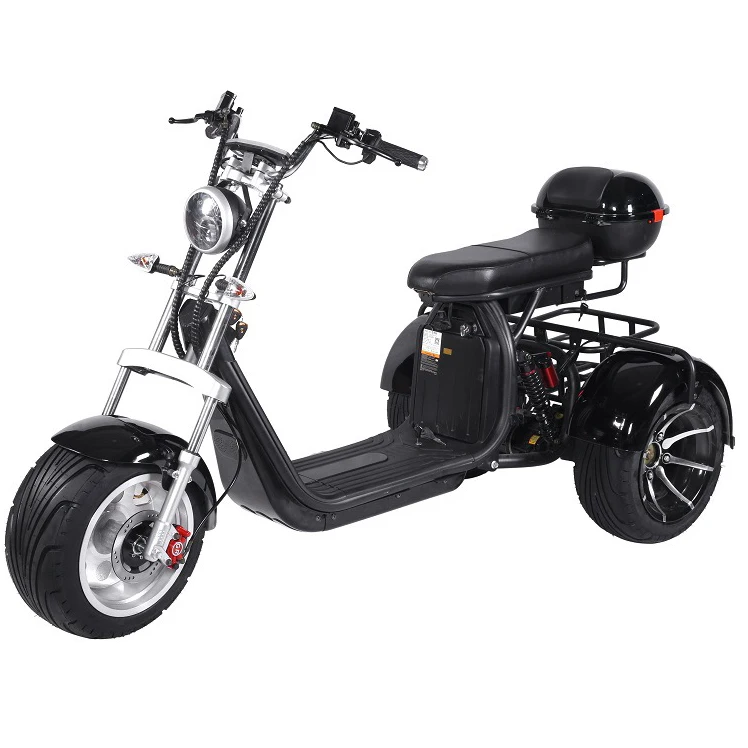 Hot Sale Warehouse EEC COC Adult Three Wheel Citycoco Golf Cart 60V 20Ah 2000W Tricycle 3 Wheel Citycoco electric Tricycle